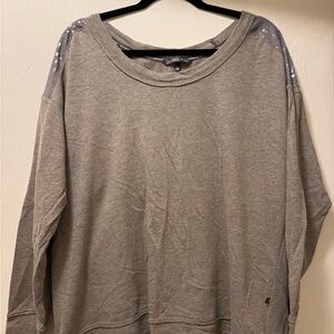 Victoria's Secret Gray Sweatshirt with Sequin Accents
